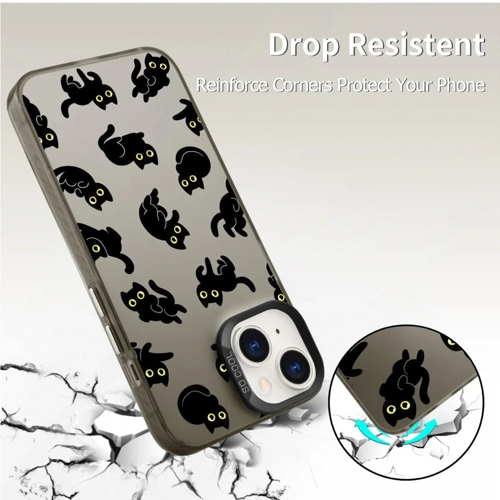 Black Cats Phone Case Compatible with iPhone 13 Pro NEW